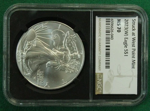 U.S. 2023(W) American Silver Eagle NGC MS 70 Struck at West Point Mint