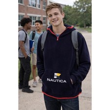 Nautica 1/4 zip fleece hoodie Boys XL/20