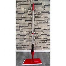 Spray Floor Mop with Refillable Bottle and 3Pads - Red