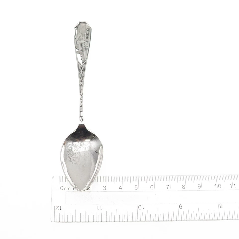 Watson Sterling Silver Antique Art Deco Atlantic City Auditorium Coffee Spoon - Image 4 of 4