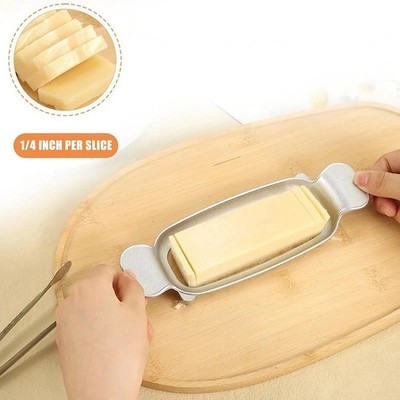 Stainless-Steel Butter Slicer Cheese Cutter Kitchen Accessories Endurance Silver