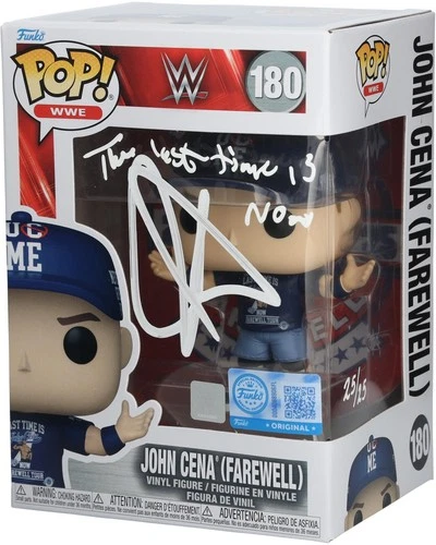 John Cena Signed #180 2025 Farewell Tour Los Angeles Funko Pop! w/Insc 25/LE 25