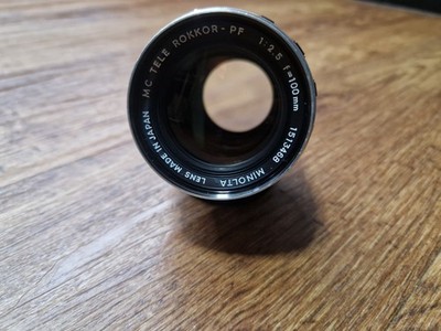 Minolta MC Tele Rokkor 100 mm 1:3.5 Objektiv F3.5 Top