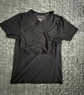 Nesting Days Men’s Black Short Sleeve V Neck Newborn Baby Carrier Shirt Sz Large — photo 3
