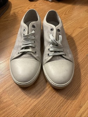 Lanvin DBB1 Leather and Suede Sneakers in Grey Men's Size 11