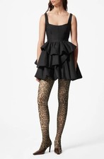 & Other Stories Tiered Bubble Cotton Minidress  Size 4