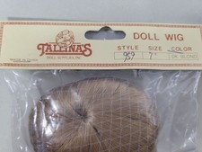 Vintage Tallinas Doll Wig Style 959 Dark Blonde Size 7" Synthetic Hair Accessory