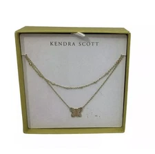 Kendra Scott Butterfly Multi-Strand Necklace - Coral Catseye