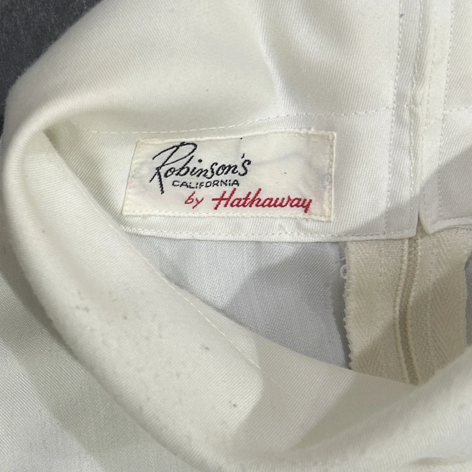 Camisa de vestir de colección años 60 Dandy Mod cremallera cuello tortuga puños franceses Robinsons Hathaway Foto 2 de 4