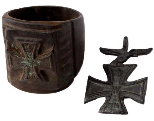 Luftwaffe Iron Cross German Ring WW1 wwI WW2 Air force Germany WWII Military Set