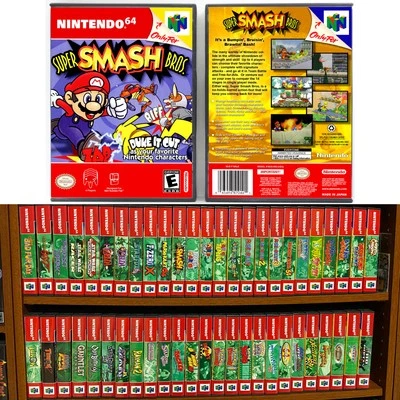 CUSTOMGAMECASES [N-Z] Protective Display Case for Nintendo 64 N64 Games - NO GAME/MANUAL