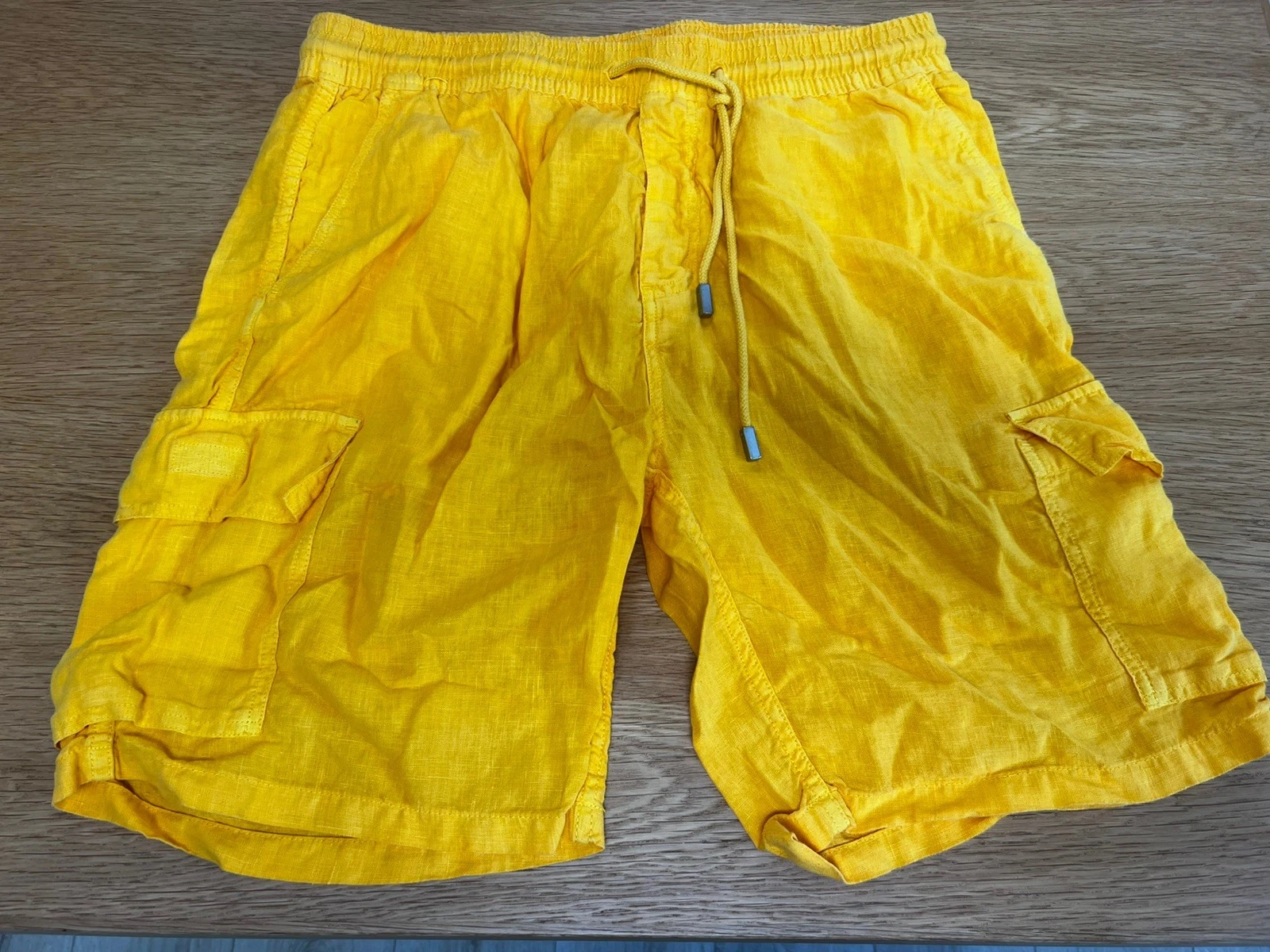 Vilebrequin Summer Cargo Linen Shorts Size XL RRP £230 Super Cool.