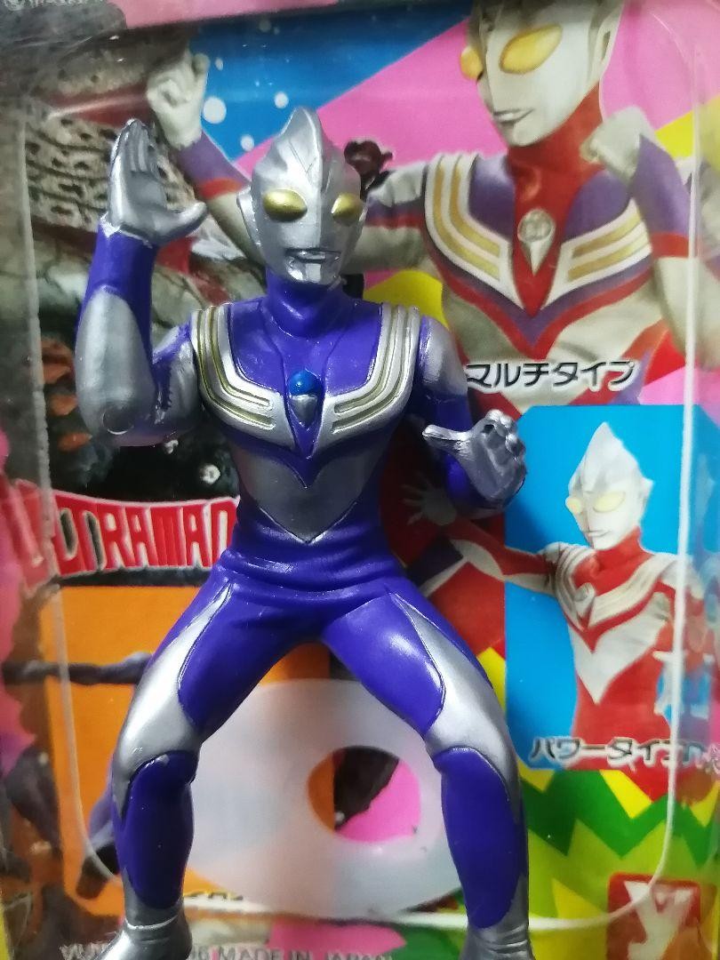 Ultraman Tiga Super Model Soft Vinyl Figure 4p set Yutaka Japan w
