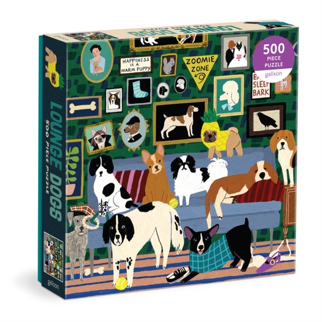 Lounge Dogs 500 Piece Puzzle by Galison (Jigsaw)