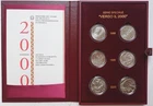 1998-2000 Italia Towards 2000 6 coins in silver BU- MS65