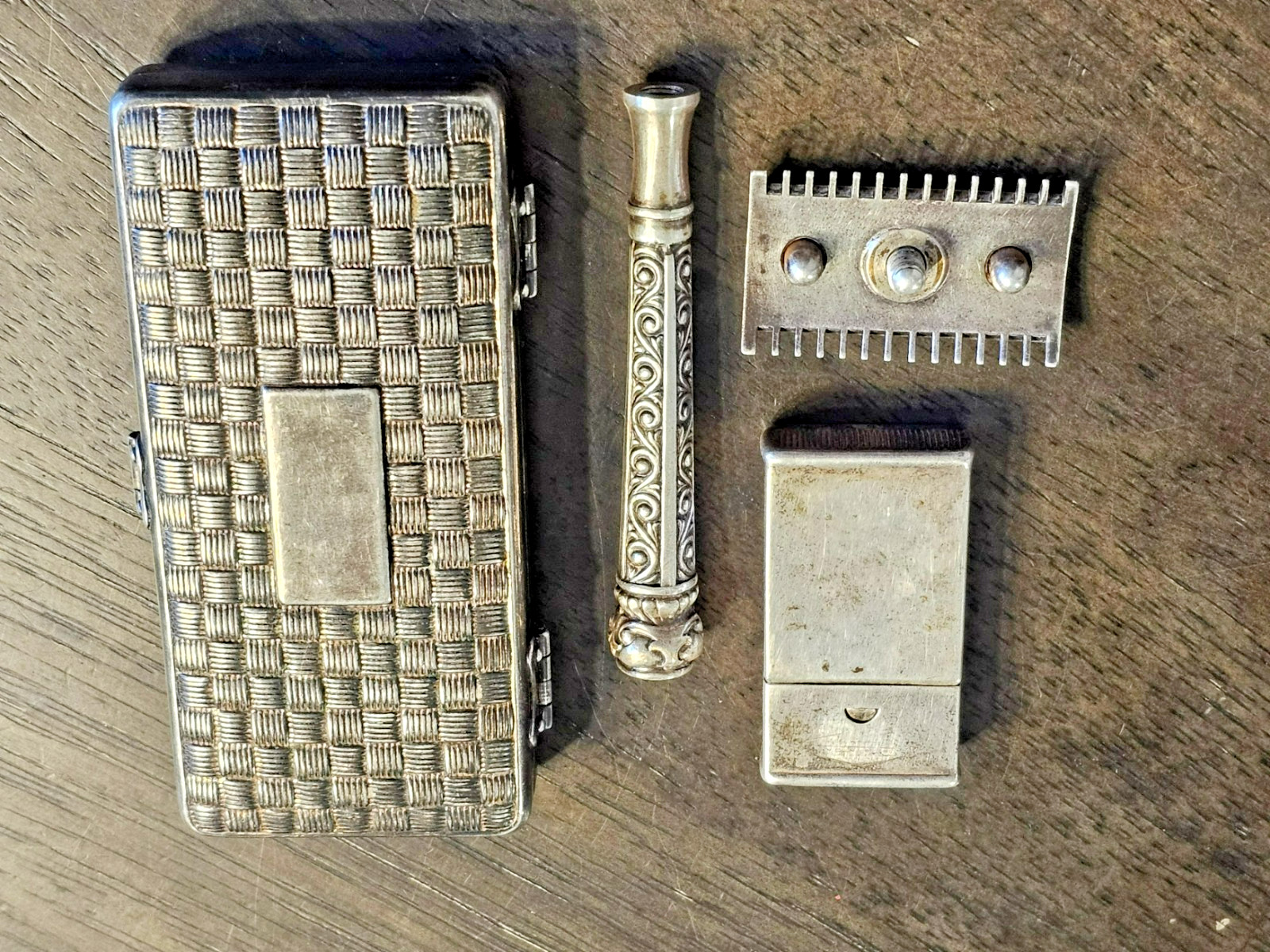 With Case, King  Gillette