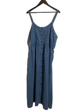 NWT Patagonia W's Garden Island Dress Sz XL Whole Weave Still Blue Pockets!