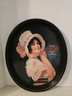 Vintage Coca Cola Betty Girl Memorabilia Metal Oval Serving Tray 15"x12"