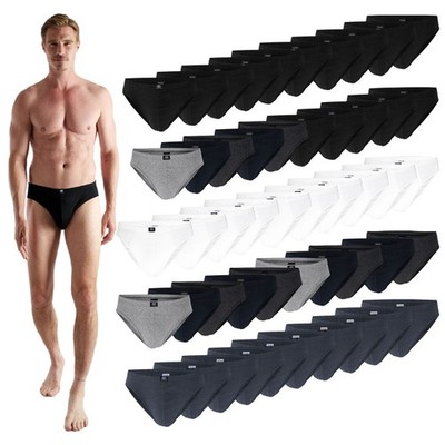 CECEBA Herren Slips Runddosen Unterhosen bequem 100 % Baumwolle weich | 10 Stück