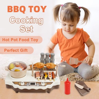 36Pcs BBQ Toy Simulation Skewers Hot Pot Food Toy Fit Boys And Girls Cooking Set