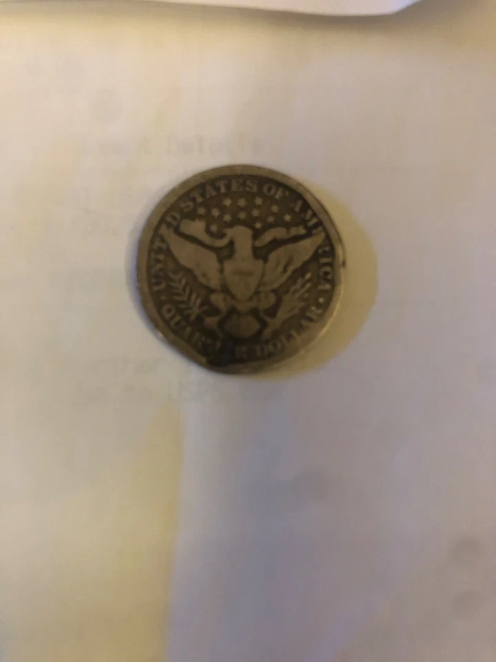 1896 Barber Quarter Error coin. Extremely Rare!!!! - Image 3 of 4