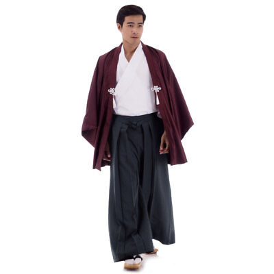 Traditional Japanese Samurai Kimono Set Kendo Gi + Hakama Pants + Haori ...