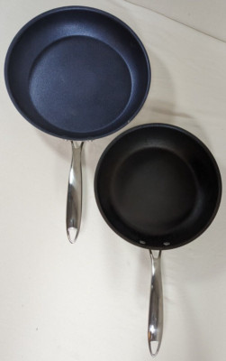 Granitestone Diamond Pro Saute Pan Set 10 in & 11.5 in Stainless Steel Tri-Ply