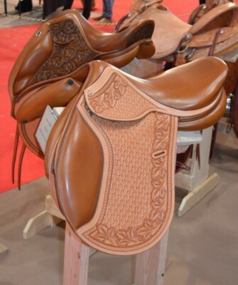 All Purpose English Professional Leather hand carved Saddle 12''-18'' inch