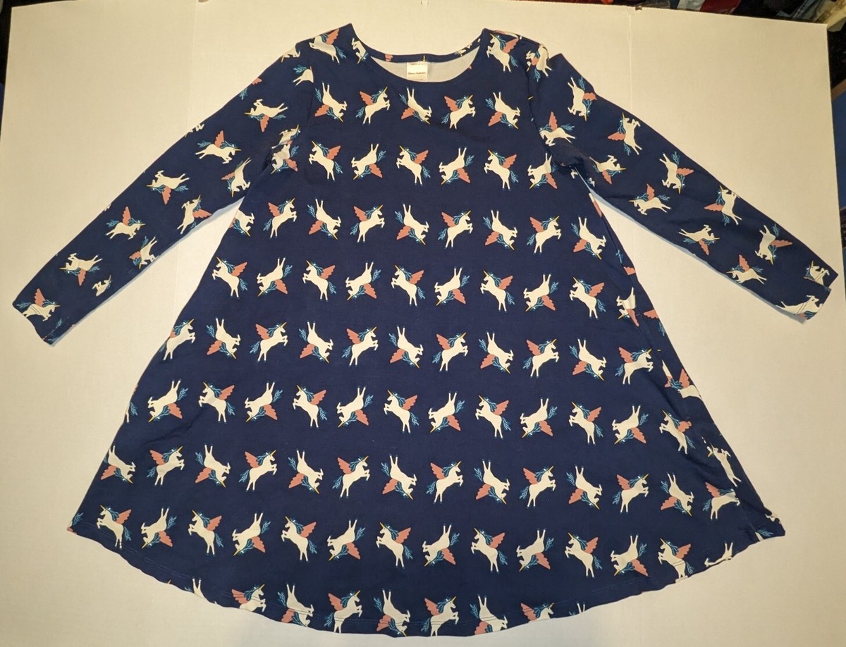knee length dresses for ladies Girls Dress Unicorn Rainbow Long Sleeve Casual Dress – Sunny Fashion