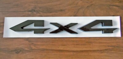 Gloss Black 4x4 Decal 3D Emblem for Trucks, SUV's etc 9.75''x1.25'' Free US Ship