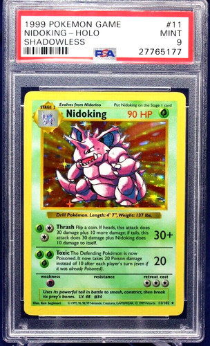 Nidoking (Shadowless) graded PSA 9 for sale on eBay