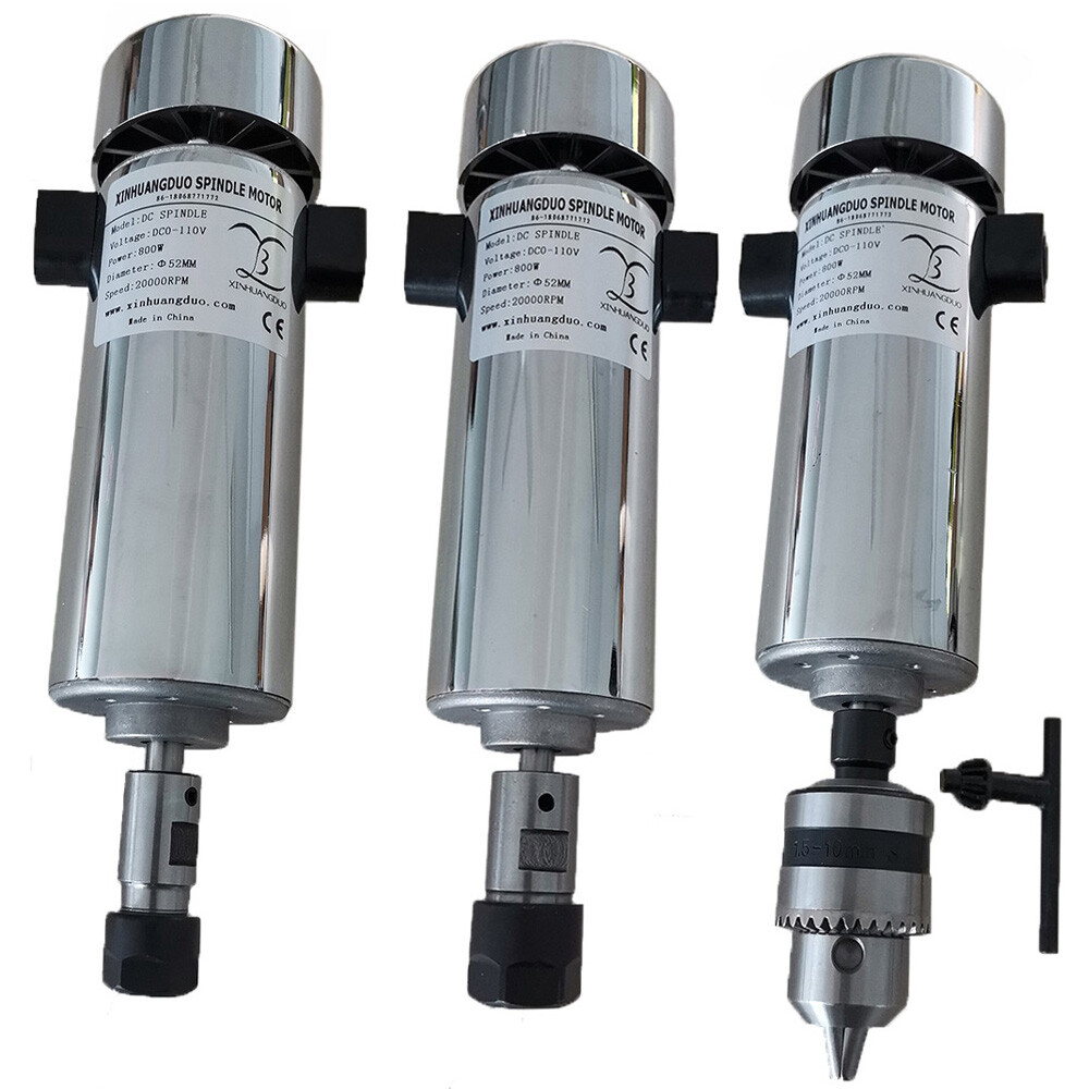 800W Spindle110VDC Air Cooled 20000rpm High Speed Brush Motor for CNC 3D  Printer