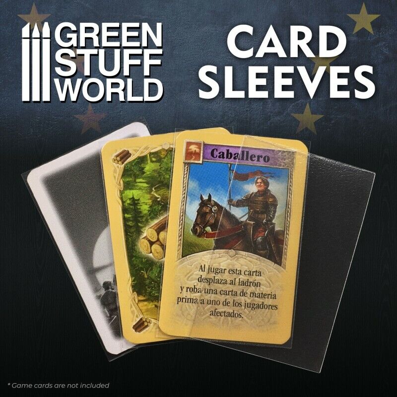 Card Sleeves - Mini European 44x68mm - Magic MTG YuGiOh Shadespire keyforge  40K