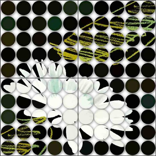 Abstract Tile Backsplash Orlov Circle Pattern Art Ceramic Mural OB-ORL8442 - Picture 4 of 7