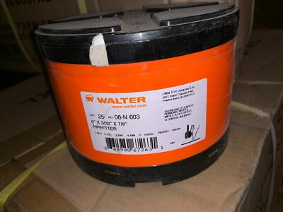Walter 08N603 6'' x 3/32'' x 7/8'' Pipefitter Grinding Wheels 08-N 603 Box of 25