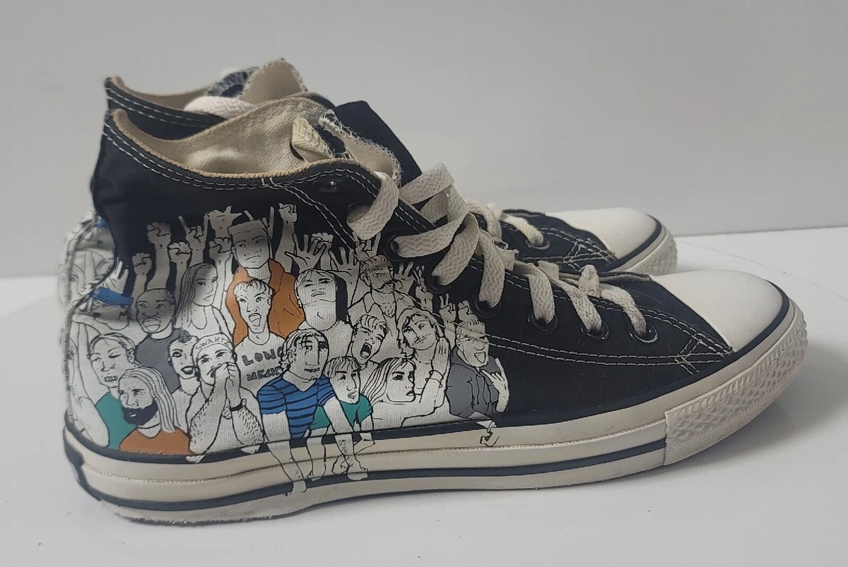 Long best sale converse shoes