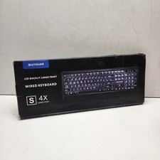 Surno.iee Led Backlit Large Print Wired Keyba...