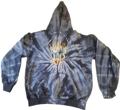 2008 Jonas Brothers Burnin' Up  Concert Tie Dye M Hoodie Sweatshirt Tour BIN