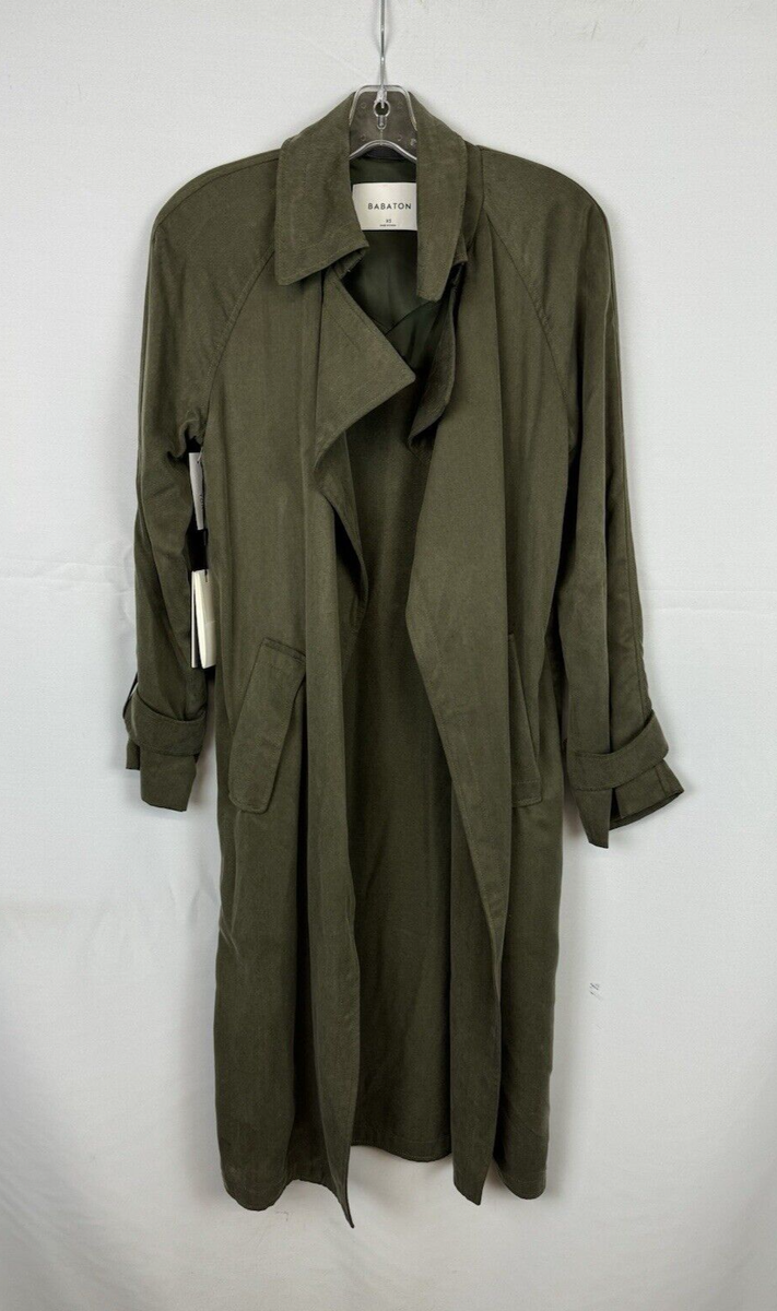 Grey Babaton Lawson Trench Coat Babaton Lawson Open Trench Coat