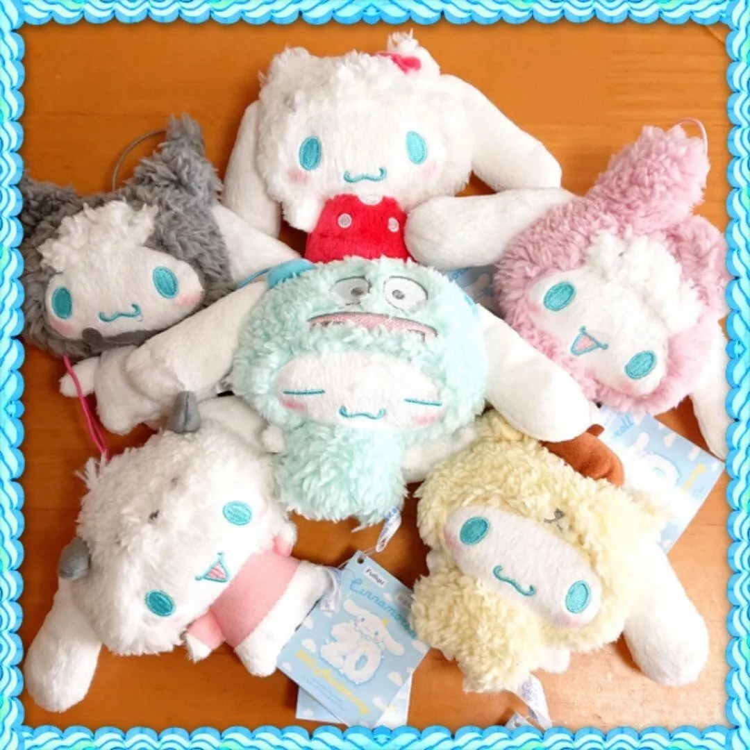 Sanrio Cinnamoroll 20th Anniversary Costume Plush Toy Mascot lot 6 Complete  Set