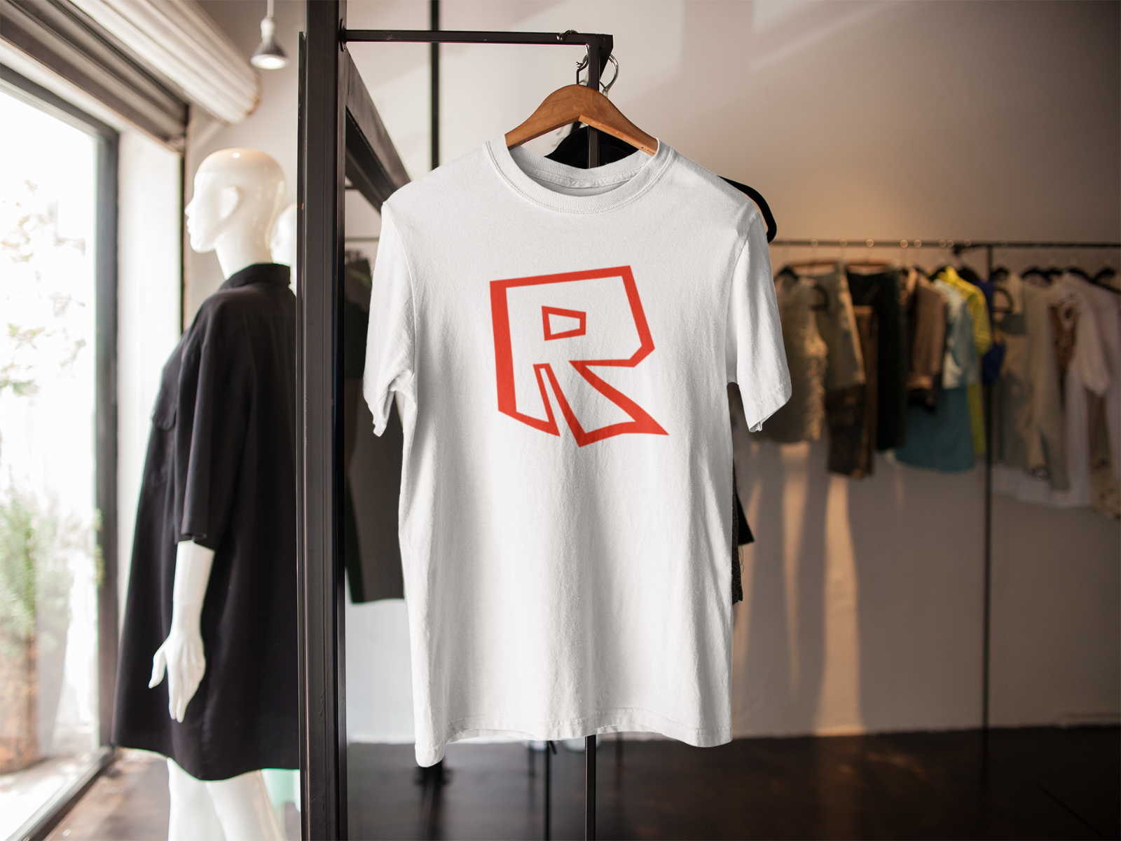 White Roblox Logo - T Shirt Roblox Boy Png,Roblox Logo - free transparent  png images 