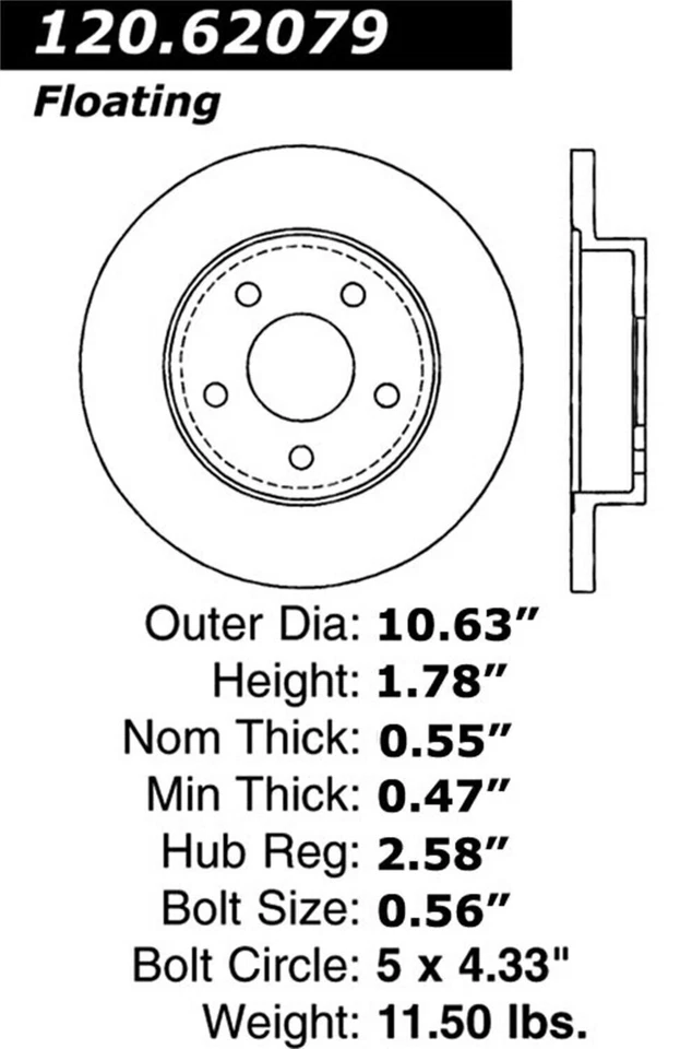 Rotor de freno ranurado Power Slot 126.62079SR Foto 2 de 4