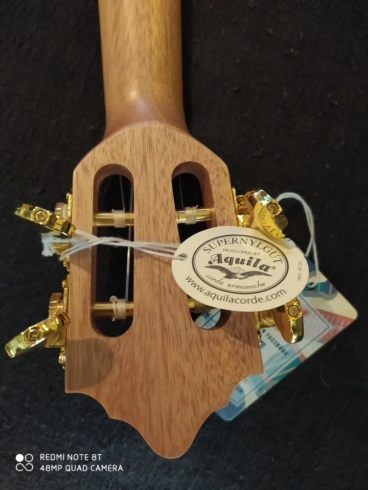 Berkeley Pearl Inlay Ukulele 30" W/Aquila String. In Tune Forever. - Image 2 of 4