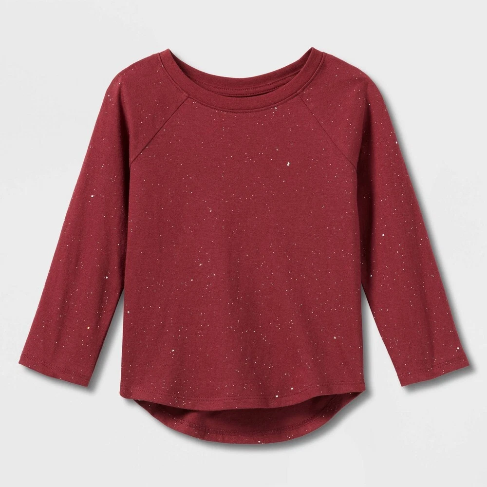 red toddler long sleeve shirt