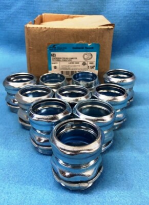COOPER COMPRESSION TYPE BOX CONNECTOR FOR THINWALL CONDUIT 1-1/4'' (BOX OF 10)