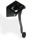 Universal Brake Pedal Kit Firewall Mount Bracket Small Chrome Oval Pad (For: Cleveland)