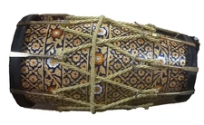 Dholak nut bolt dholak fully designed decorated printed with gig bag folk drum