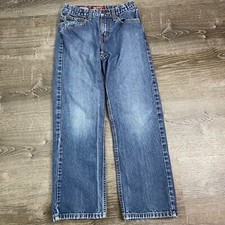Arizona Boys Jeans Denim Medium Wash Relaxed Adjustable Waist Size 12 Regular