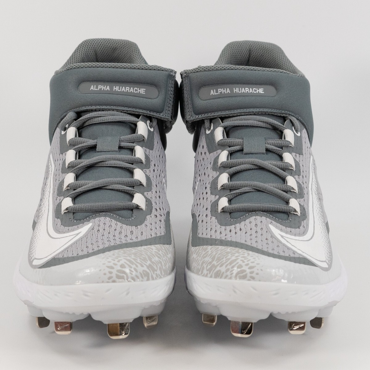 Nike Alpha Huarache Elite 4 Mid \'Wolf Grey White\' DJ6520-012 Baseball size 13.5 Amazon.com | Nike Men main image 2