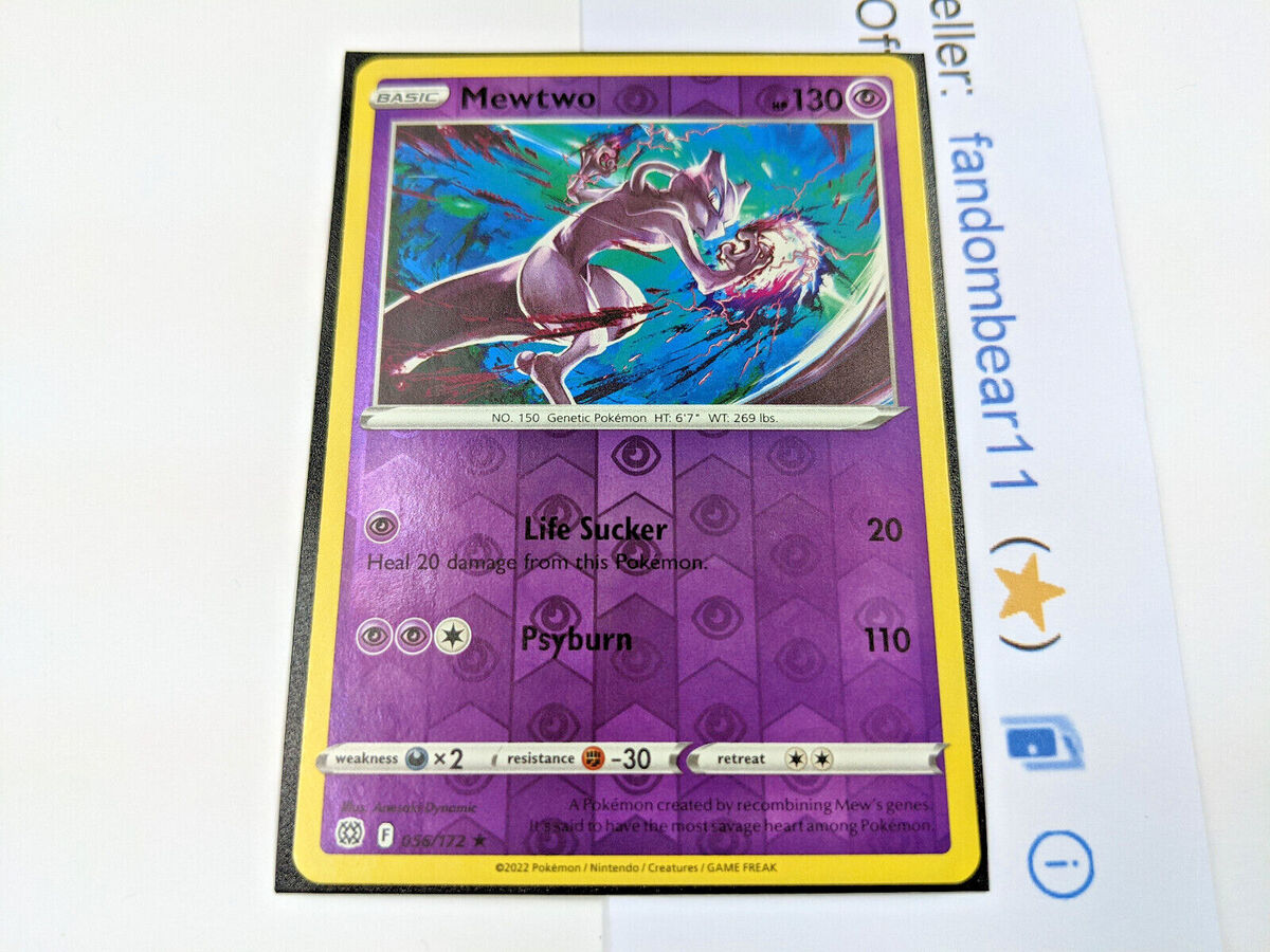 Mewtwo - 056/172 - Rare - Sword & Shield: Brilliant Stars : :  Sports & Outdoors